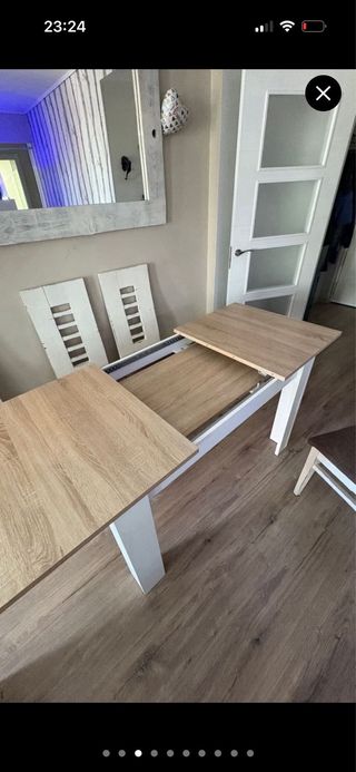 Mesa de comedor extensible moderna regalo sillas