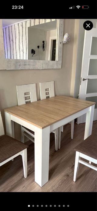Mesa de comedor extensible moderna regalo sillas