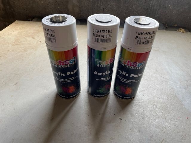 Spray Pintura Techsol Negro Brillo