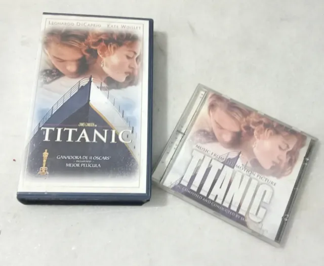 Lote Titanic VHS y Banda Sonora CD
