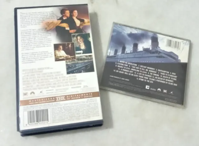 Lote Titanic VHS y Banda Sonora CD