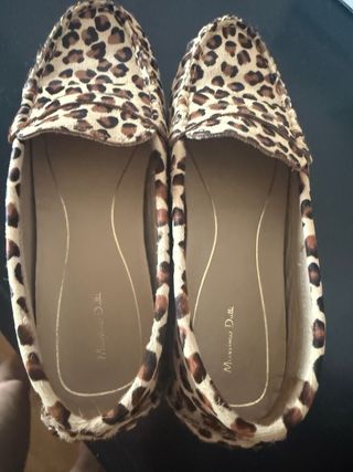 Zapatos Massimo Dutti leopardo piel