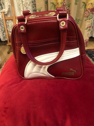 Bolso de mano Puma rojo y blanco