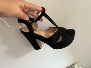 Sandalias de plataforma negras