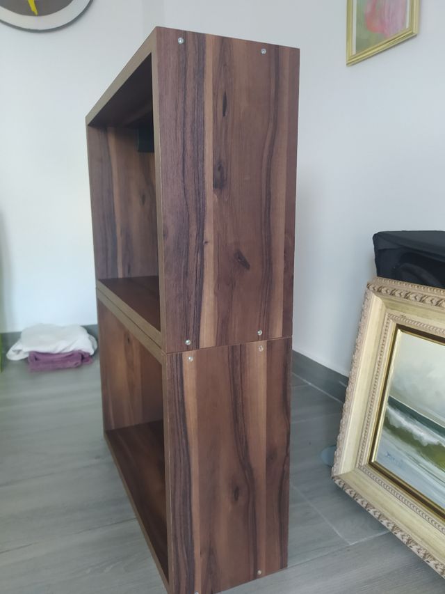 2 ESTANTERIAS DE NOGAL