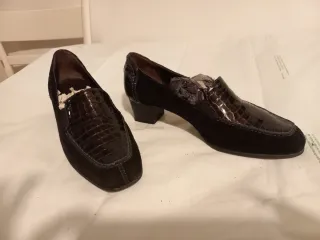 Mocassini tacco Mirada Shoes neri
