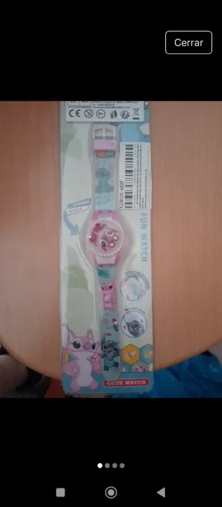 Reloj divertido luminoso infantil