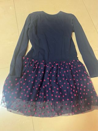 Vestido niña Desigual azul lentejuelas
