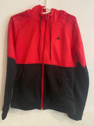 Chaqueta Adidas Mujer Roja y Negra