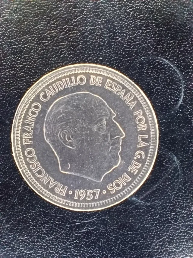 Moneda 5 Pesetas 1957 España Estrella 73