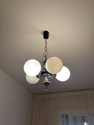 Lámpara de techo esferas cristal
