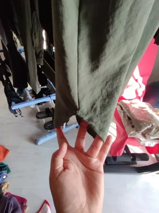 Vestido camisero verde de manga larga