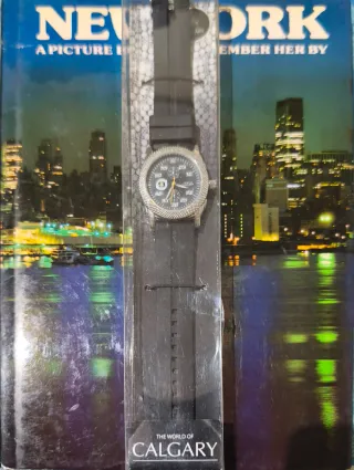 Reloj Calgary Negro y Plateado