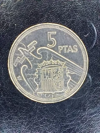 Moneda 5 Pesetas 1957 España Estrella 74