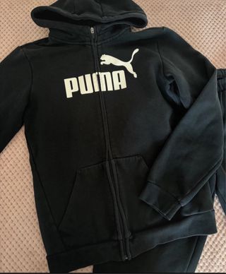 Chándal Puma negro niño talla 16