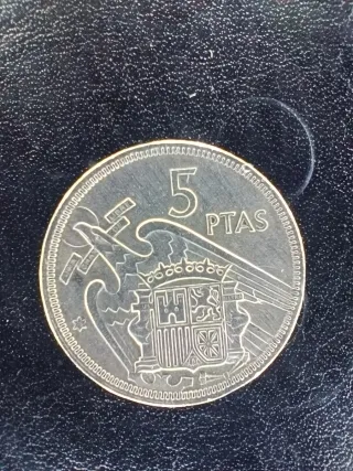 Moneda 5 Pesetas España Estrella 75