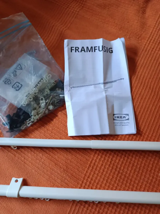 2 rieles cortina Framfusig Ikea