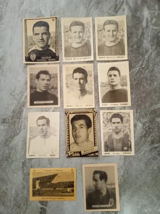 Cromos de fútbol antiguos - Colección variada