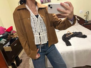 Chaqueta Ante Marrón