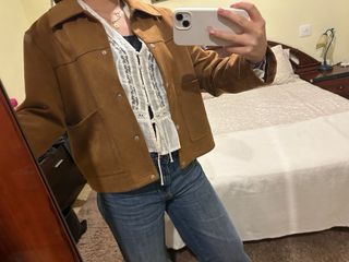 Chaqueta Ante Marrón