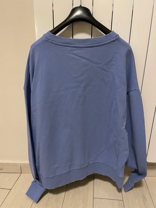 Felpa COLLUSION V-neck blu taglia XL oversize