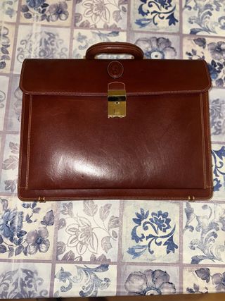 Maletín de cuero I Santi Marrón