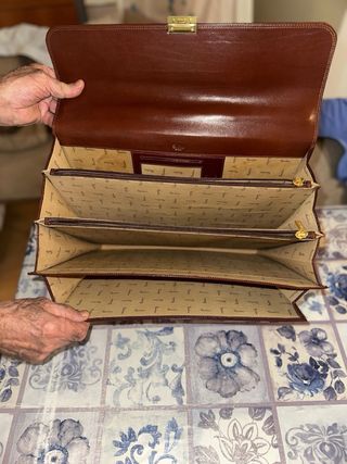 Maletín de cuero I Santi Marrón