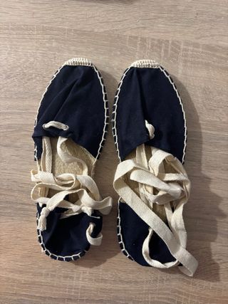 Alpargatas de esparto azul marino