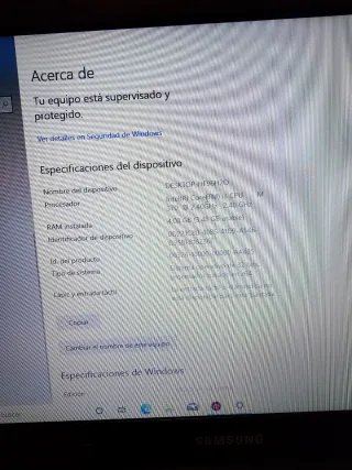 Portátil Samsung i3