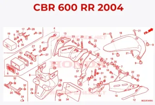 Tapas Protectoras Escape Honda CBR600RR
