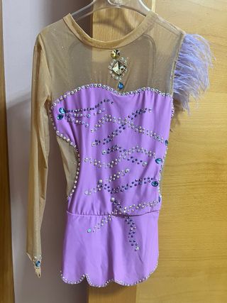 Maillot Gimnasia Rítmica /danza/ pa Lila Brillante