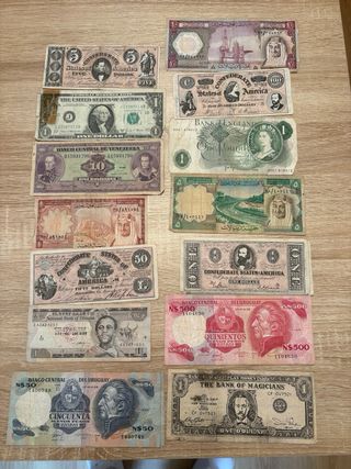Lotes de Billetes Españoles y Rusos
