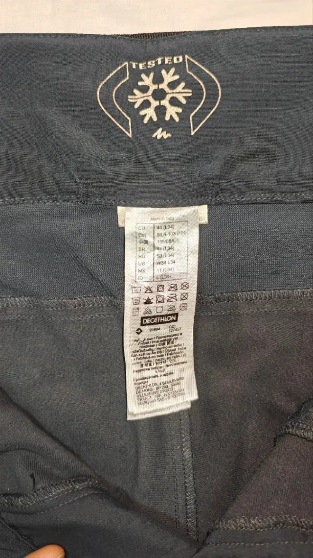 Pantalón Invierno Quechua Negro