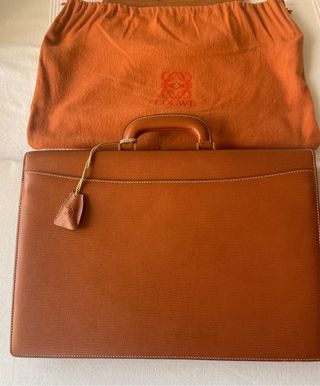Maletín Loewe Piel Marrón