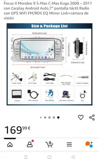 Pantalla de coche nueva