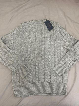 Jersey Polo Ralph Lauren Gris Trenzado