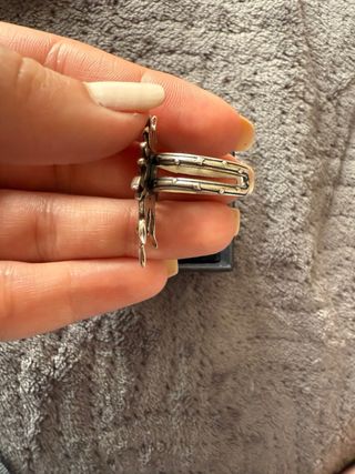 Anillo de plata diseño sol ) hecho de mano 
