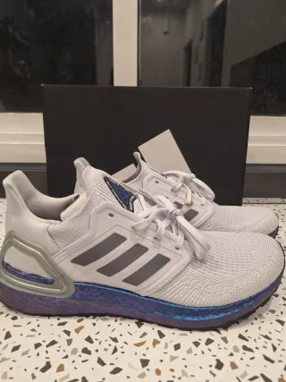 Adidas Ultraboost 20 Zapatillas Blancas Moradas
