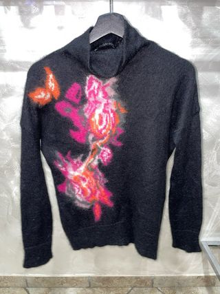 Maglione Liu Jo collo alto fantasia floreale
