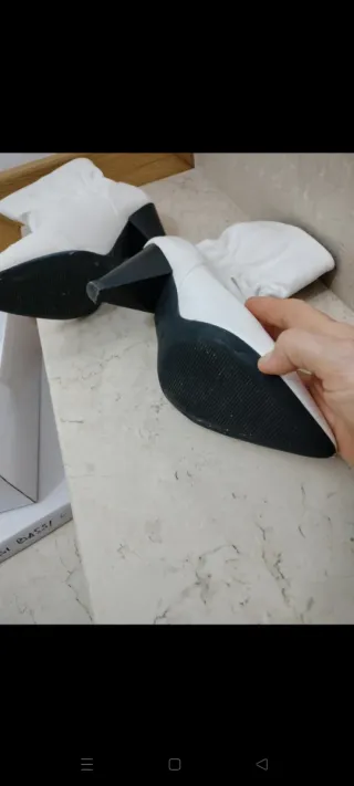 Stivaletti bianchi donna tacco 39