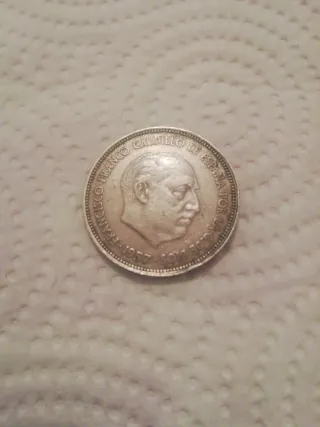 Moneda 25 Pesetas Franco 1957