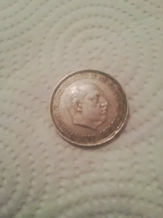 Moneda 25 Pesetas Franco 1957