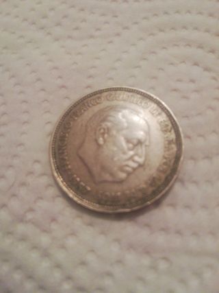 Moneda 25 Pesetas Franco 1957