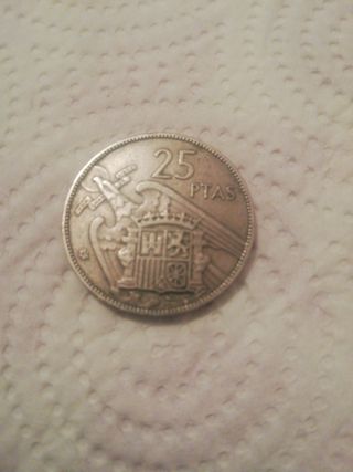 Moneda 25 Pesetas Franco 1957