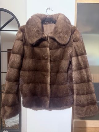 Chaqueta efecto visón