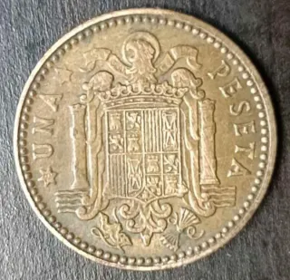 Moneda 1 Peseta 1963 Francisco Franco