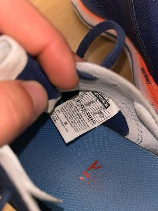 Zapatillas deportivas mujer Decathlon azul/naranja