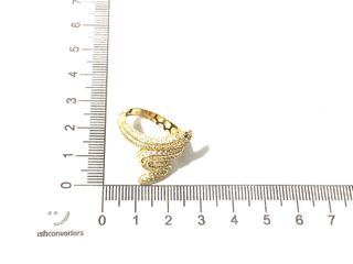 sortija oro 18k con circonita