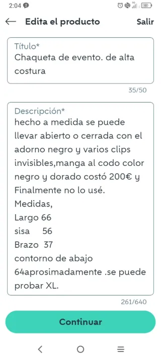 Chaqueta de evento alta costura