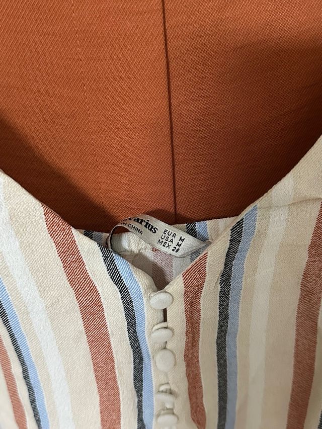 Conjunto Stradivarius pantalón y blusa naranja